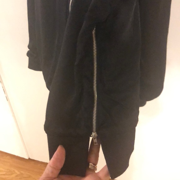 Harlow & Graham | Black Bomber Jacket - Picture 6 of 7